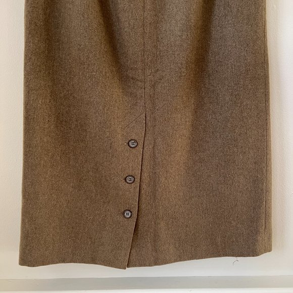 1980s David N Petites Wool Pencil Skirt - Picture 5 of 9